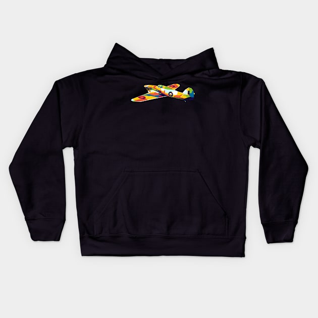 Hawker Hurricane Kids Hoodie by wpaprint